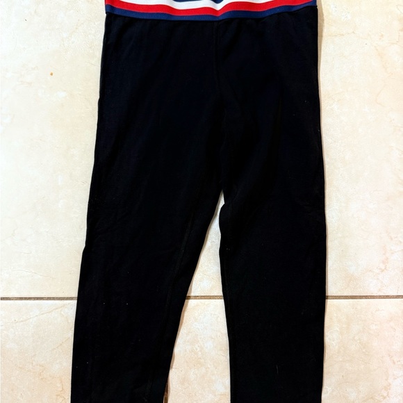 Tommy Hilfiger Black Leggings with Tricolor Waistband - Picture 3 of 6